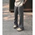 Solid color basic style slimming versatile loose outdoor straight leg pants