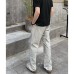 Solid color basic style slimming versatile loose outdoor straight leg pants