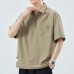 Loose shirt collar casual half sleeved quick drying T-shirt
