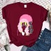 Kanroji Mitsuri Printed Short sleeved Women's Ganlu Temple Glass Demon Slayer Season 3