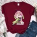 Kanroji Mitsuri Ganlu Temple Glass Printed Loose Casual Short Sleeves for Women