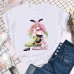 Kanroji Mitsuri Ganlu Temple Glass Printed Loose Casual Short Sleeves for Women