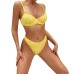 Cross-border  Sexy Knitted Floral Bra Set