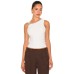 Simple Solid Color Fitted Embellished Long Tank Top for Women