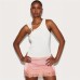 Simple Solid Color Fitted Embellished Long Tank Top for Women
