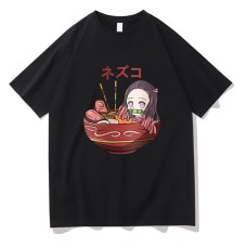 Demon Slayer Nezuko Ramen Loose Short Sleeve