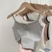 Sweet and Spicy Korean Style Lace Bowknot Splicing Crop Top for Women Summer Slim Fit Camisole