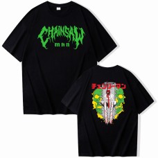 Chainsaw Man Denji Electric Chain Saw Short Sleeve
