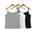 Solid Color Camisole Inner and Outer Wear Base Layer