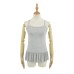 U-neck Solid Color All-match Ruffled Splicing Strapless Camisole for Women U-neck Solid Color All-match Ruffled Splicing Strapless Camisole for Women