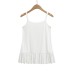 U-neck Solid Color All-match Ruffled Splicing Strapless Camisole for Women U-neck Solid Color All-match Ruffled Splicing Strapless Camisole for Women