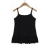 U-neck Solid Color All-match Ruffled Splicing Strapless Camisole for Women U-neck Solid Color All-match Ruffled Splicing Strapless Camisole for Women