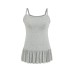 U-neck Solid Color All-match Ruffled Splicing Strapless Camisole for Women U-neck Solid Color All-match Ruffled Splicing Strapless Camisole for Women