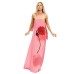 Elegant Ribbon Floral Print Dress for Women