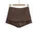 High waisted double layered skirt pants