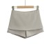 High waisted double layered skirt pants