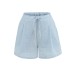 Drawstring Loose Plaid Shorts