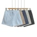 Drawstring Loose Plaid Shorts