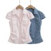 Slimming and slimming short sleeved top for women
