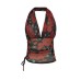 Sexy Slim Fit Printed Halter Tank Top