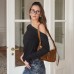 Casual Off-Shoulder Solid Color Long Sleeve Top for Women