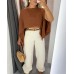 Solid Color One-Shoulder Design Slit Sleeve Multi-Wear Office Casual Top (with Camisole) Solid Color One-Shoulder Design Slit Sleeve Multi-Wear Office Casual Top (with Camisole)