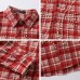 Heavyweight Beaded Plaid Long Sleeve Shirt Men's Loose Casual Couple Shirt Jacket