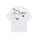 Butterfly Letter Embroidery Short Sleeve T-Shirt Unisex Loose Casual Hip Hop Half Sleeve