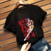 Cowboy Bebop Faye Valentine Space Cowboy Printed  Loose T-Shirt Short Sleeve