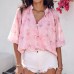 High-Quality  Silver Thread Jacquard Chiffon Stand Collar Top