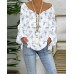 Spring and Summer New Hot Selling  Printed + Bubble Gum Printed Long Sleeve Top