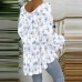Spring and Summer New Hot Selling  Printed + Bubble Gum Printed Long Sleeve Top