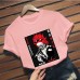 My Hero Academy Red riot Kirishima Eijir Cut Island Rui'er Lang print T-shirt short sleeved
