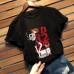 Cowboy Bebop Print Loose T-Shirt Short Sleeve