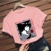 Death Note Printed Loose T-Shirt Short Sleeve