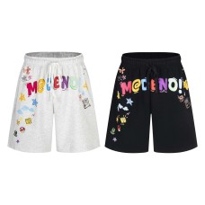 Creative Fun Letter Print Casual Shorts Unisex Loose Wide Leg Five-Quarter Pants