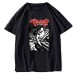 Berserk Griffith Guts Printed Loose Fit Short Sleeve  T-Shirt