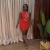 Strapless Rhinestone Chain Bandage Dress Evening Gown
