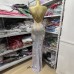 Fashionable Backless Sexy V-Neck Beaded Star Sequined Fitted Long Bodycon Dress Gown