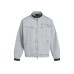 Unique Design Washed Color Block Stand Collar Denim Jacket Versatile Outerwear Men