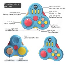 Fidget Pad Stress Relief Handheld Gyroscope Magic Cube Game Controller Finger Toy Creative Decompression Toy