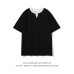 Fake two high-end temperament loose and versatile tops
