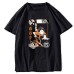 Haikyuu Nishinoya Volleyball Boy Print Black Short Sleeve