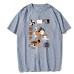 Haikyuu Nishinoya Volleyball Boy Print Black Short Sleeve