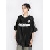 Retro summer three bar raglan half sleeved top