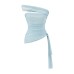 Fitted One-Shoulder Irregular Hem Sleeveless Top Fitted One-Shoulder Irregular Hem Sleeveless Top