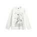 Loose Fit Printed Long Sleeve T-Shirt for Men and Women
