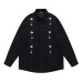 Retro Swallow Floral Embroidery Corduroy Long Sleeve Shirt Unisex Loose Couple Shirt Jacket