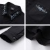 Retro Floral Embroidery Waffle Long Sleeve Shirt Unisex Trendy Loose Couple Blouse Jacket
