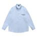 Retro Floral Embroidery Waffle Long Sleeve Shirt Unisex Trendy Loose Couple Blouse Jacket